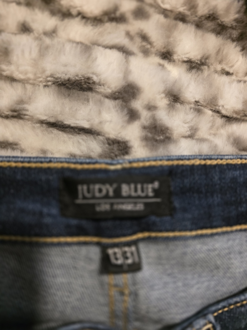Judy Blue Dark Blue Distressed Skinny Jeans - Picture 3 of 5